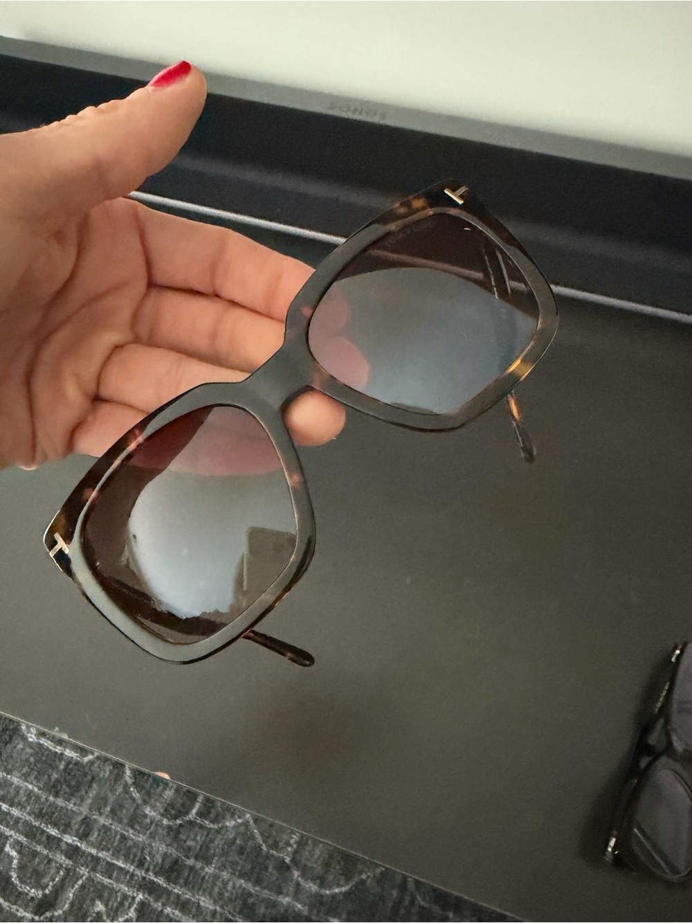 Tom Ford Tortoiseshell Square Sunglasses